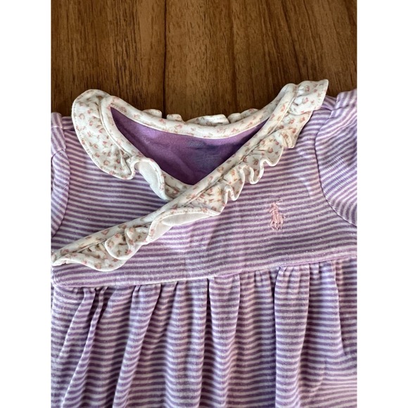Ralph Lauren Baby Girls‎ Footless Collared 1 pc Outfit Sleepsuit 3 Months - Picture 2 of 3